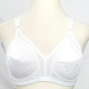 48B Playtex 18 Hour #20 #27 Divided Cup Wire‎ Free Bra White NWOT